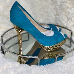 Enzo Angiolini stilleto with platform.